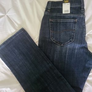 NWT Lee straight leg mid rise jeans, 10 medium